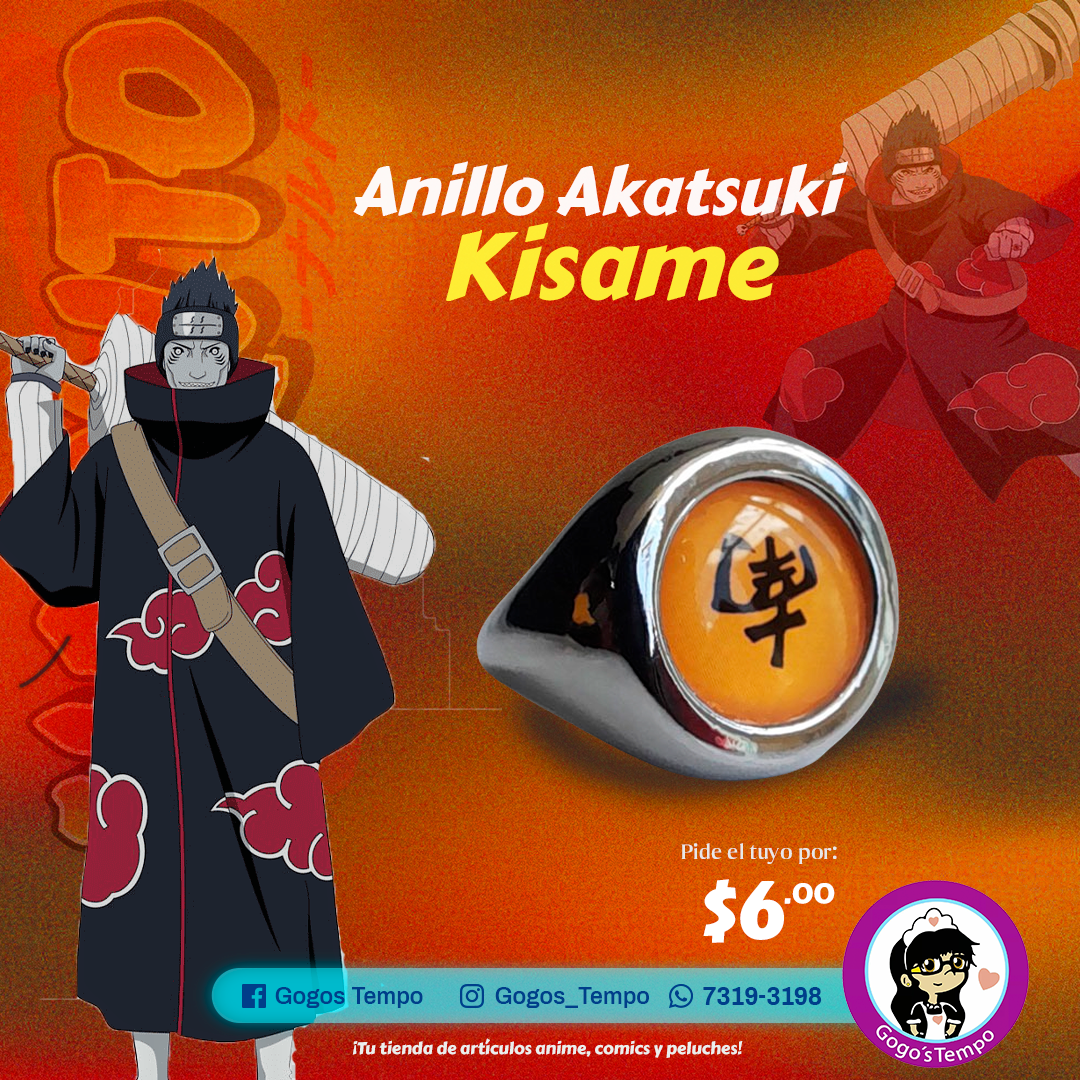 Anillo Akatsuki Kisame - Cosplay Naruto Shippuden