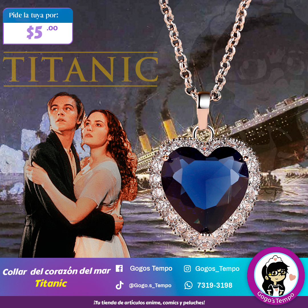 Collar Titanic corazón del mar tienda